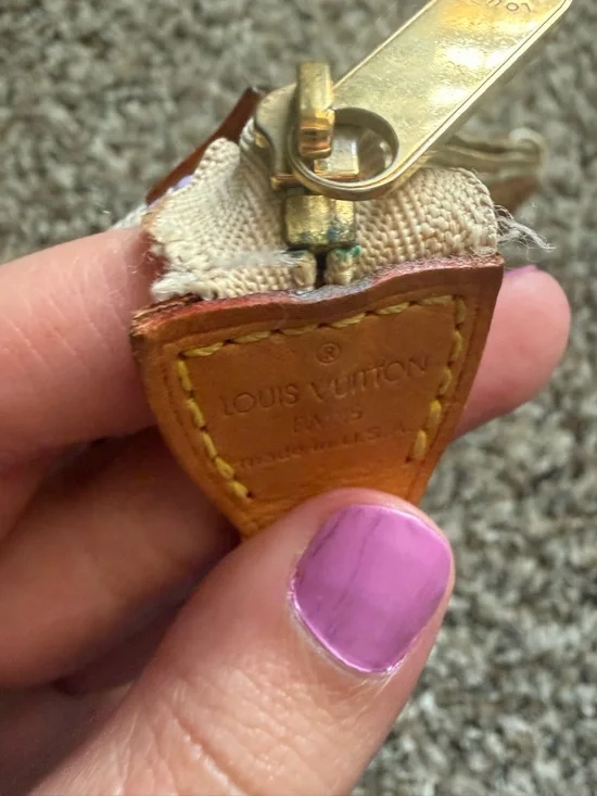 Louis Vuitton Multicolor Monogram White Mini Pochette with Tan Trim - Picture 12 of 13